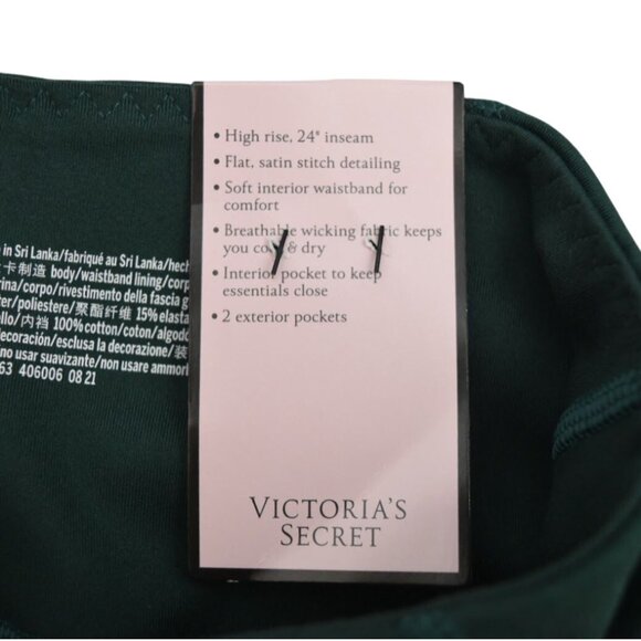 Victorias Secret Leggings Womens 2 High Rise 7/8 Length Pockets Flow on Point - Picture 4 of 7